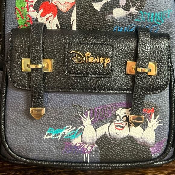 WondaPop Disney Villains Pop Art Mini Backpack in Black. Limited Edition. NWT! - Picture 7 of 16